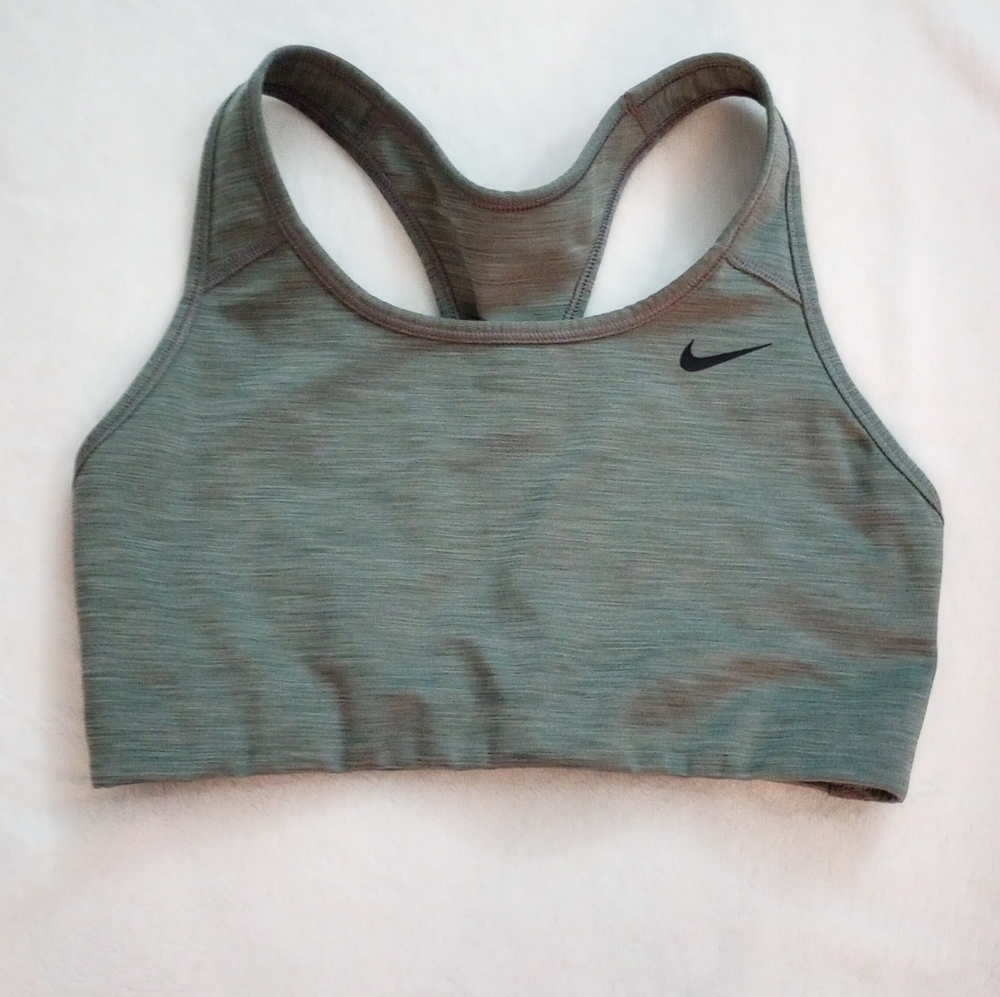 Nike Women's Racerback Sports Bra - Gray Size Medium
